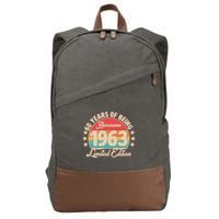 1963 Birthday 60 Years Of Of Being Awesome Limited Edition Cotton Canvas Backpack