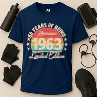1963 Birthday 60 Years Of Of Being Awesome Limited Edition Cooling Performance Crew T-Shirt