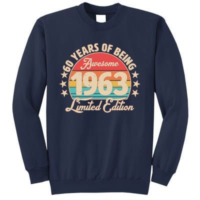 1963 Birthday 60 Years Of Of Being Awesome Limited Edition Sweatshirt