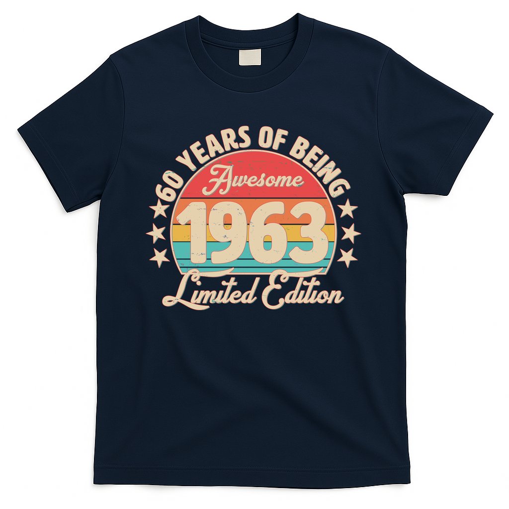 1963 Birthday 60 Years Of Of Being Awesome Limited Edition T-Shirt