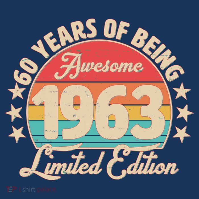 1963 Birthday 60 Years Of Of Being Awesome Limited Edition 16 in Basic Backpack