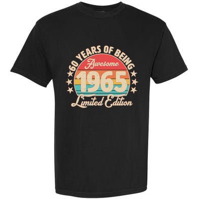 1965 Birthday 60 Years Of Being Awesome Limited Edition Garment-Dyed Heavyweight T-Shirt