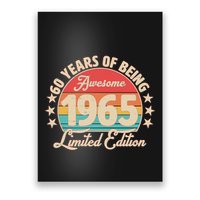 1965 Birthday 60 Years Of Being Awesome Limited Edition Poster