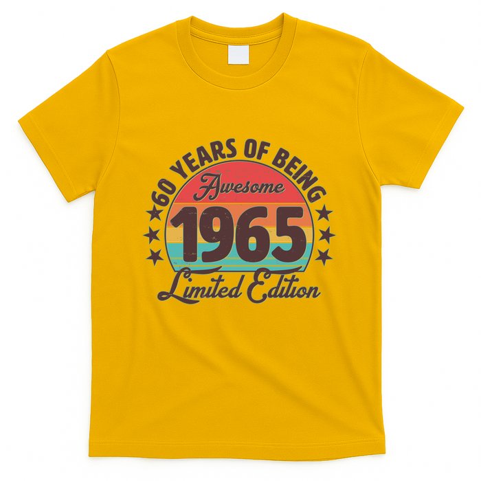 1965 Birthday 60 Years Of Being Awesome Limited Edition T-Shirt