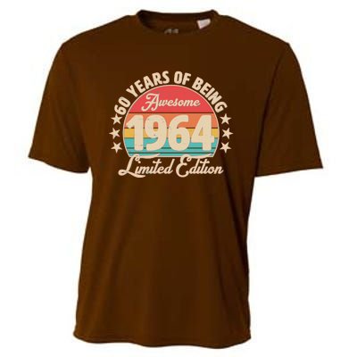 1964 Birthday 60 Years Of Being Awesome Limited Edition Cooling Performance Crew T-Shirt