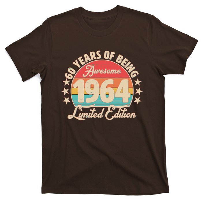 1964 Birthday 60 Years Of Being Awesome Limited Edition T-Shirt