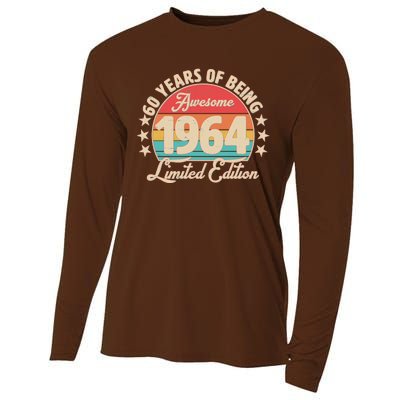 1964 Birthday 60 Years Of Being Awesome Limited Edition Cooling Performance Long Sleeve Crew