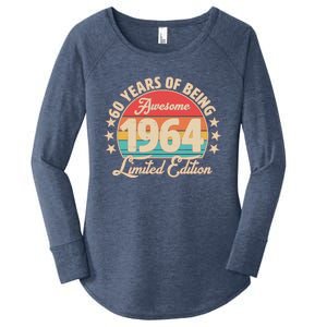 1964 Birthday 60 Years Of Being Awesome Limited Edition Women's Perfect Tri Tunic Long Sleeve Shirt