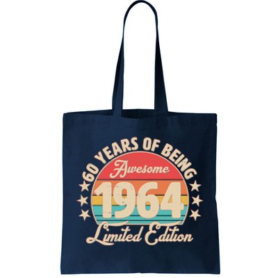 1964 Birthday 60 Years Of Being Awesome Limited Edition Tote Bag