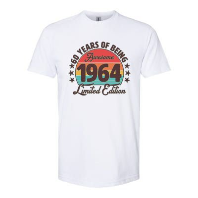 1964 Birthday 60 Years Of Being Awesome Limited Edition Softstyle CVC T-Shirt