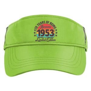 1953 Birthday 70 Years Of Of Being Awesome Limited Edition Adult Drive Performance Visor