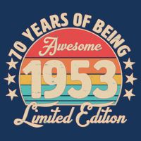1953 Birthday 70 Years Of Of Being Awesome Limited Edition Cool Comfort Performance Bucket Hat