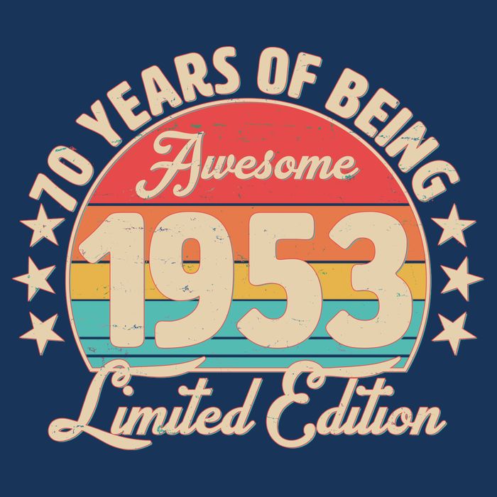 1953 Birthday 70 Years Of Of Being Awesome Limited Edition Cool Comfort Performance Bucket Hat