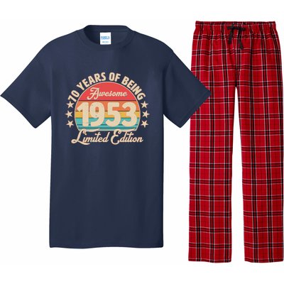 1953 Birthday 70 Years Of Of Being Awesome Limited Edition Pajama Set