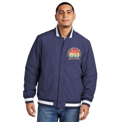 1953 Birthday 70 Years Of Of Being Awesome Limited Edition Insulated Varsity Jacket