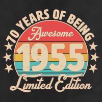 1955 Birthday 70 Years Of Being Awesome Limited Edition Cool Comfort Performance Bucket Hat