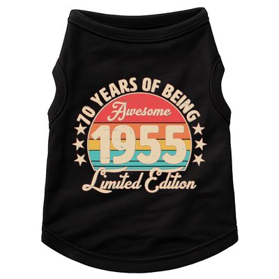 1955 Birthday 70 Years Of Being Awesome Limited Edition Doggie Tank