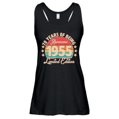 1955 Birthday 70 Years Of Being Awesome Limited Edition Ladies Essential Flowy Tank