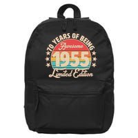 1955 Birthday 70 Years Of Being Awesome Limited Edition 16 in Basic Backpack