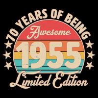 1955 Birthday 70 Years Of Being Awesome Limited Edition 16 in Basic Backpack