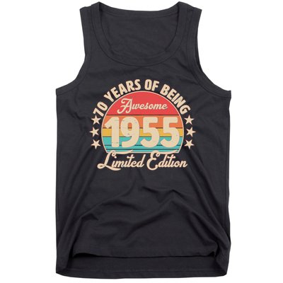 1955 Birthday 70 Years Of Being Awesome Limited Edition Tank Top