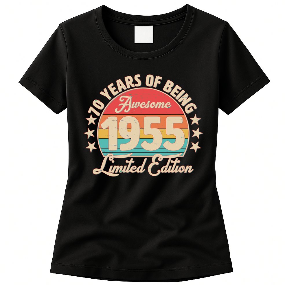 1955 Birthday 70 Years Of Being Awesome Limited Edition Womens T-Shirt