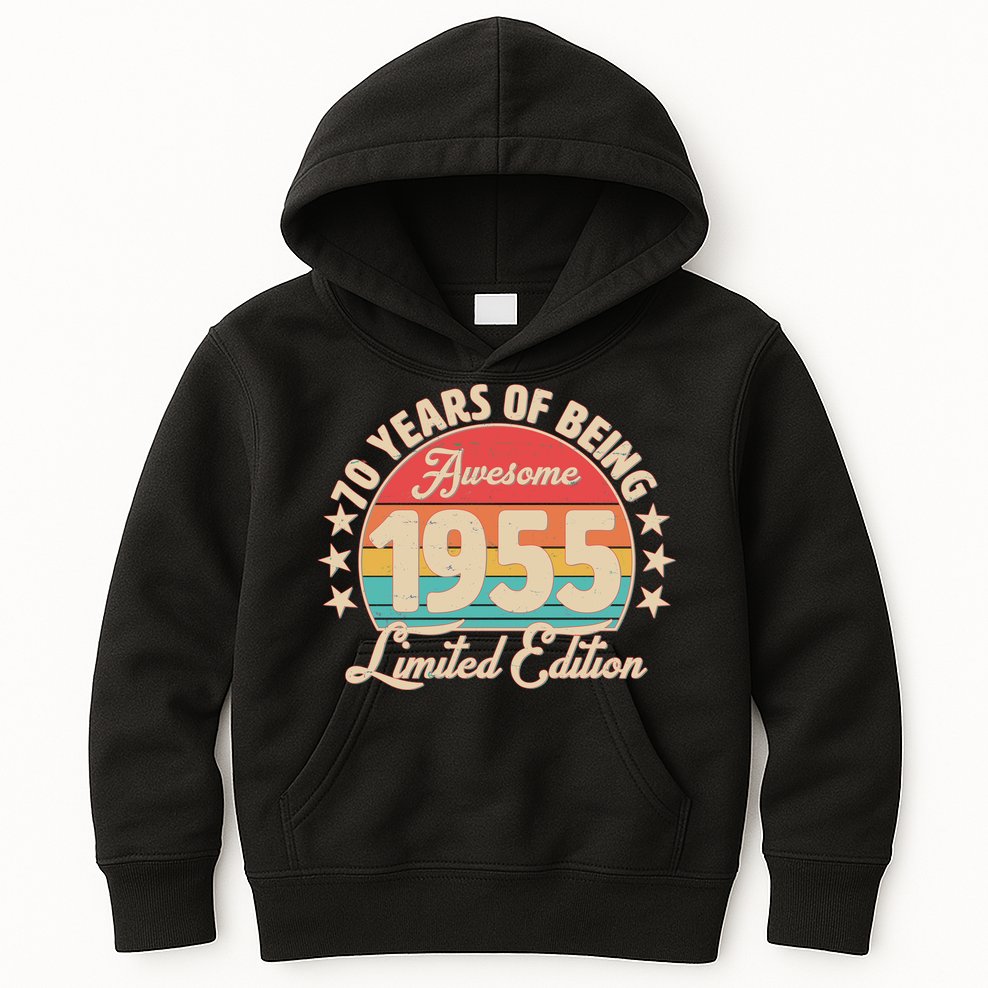 1955 Birthday 70 Years Of Being Awesome Limited Edition Kids Hoodie