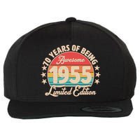 1955 Birthday 70 Years Of Being Awesome Limited Edition Wool Snapback Cap