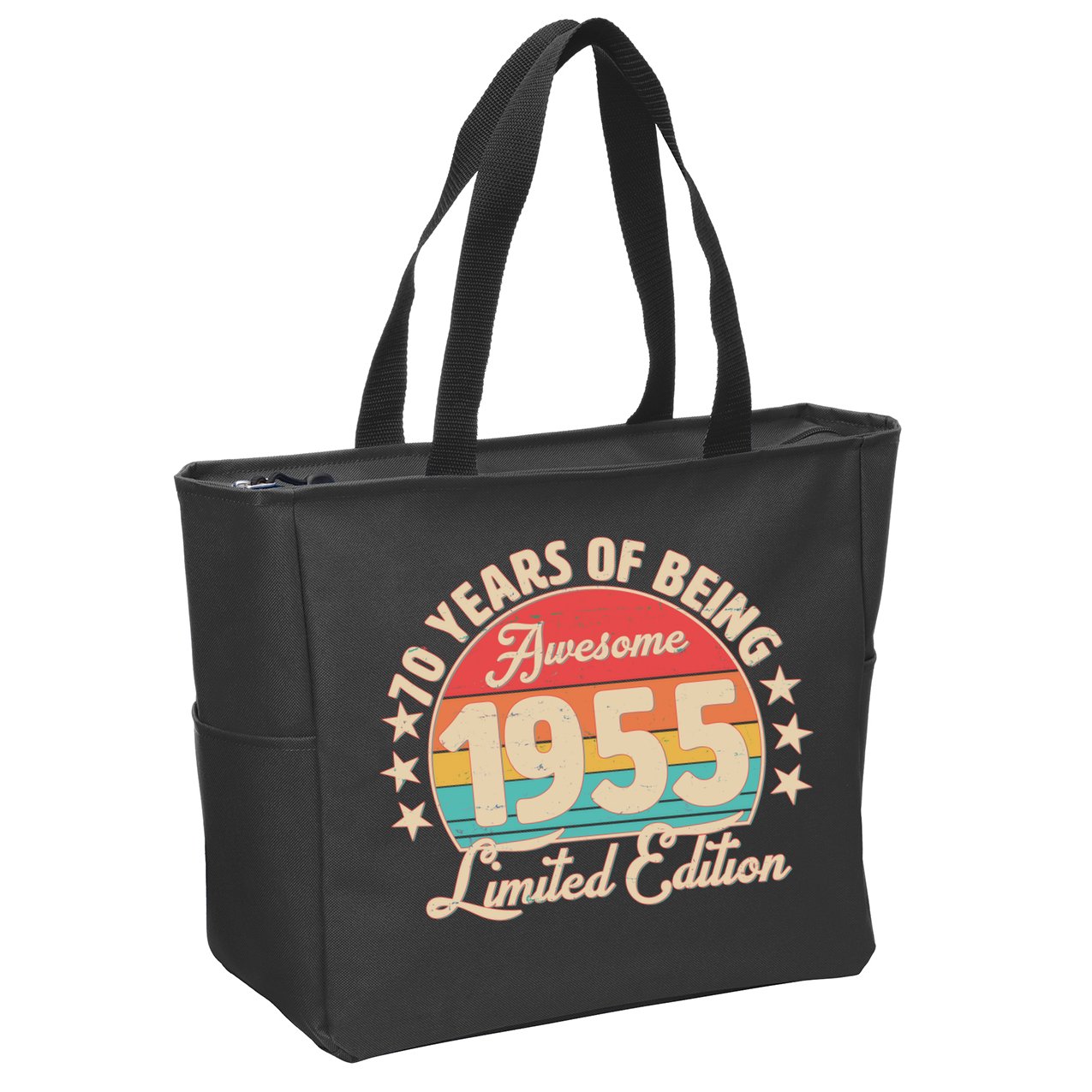 1955 Birthday 70 Years Of Being Awesome Limited Edition Zip Tote Bag