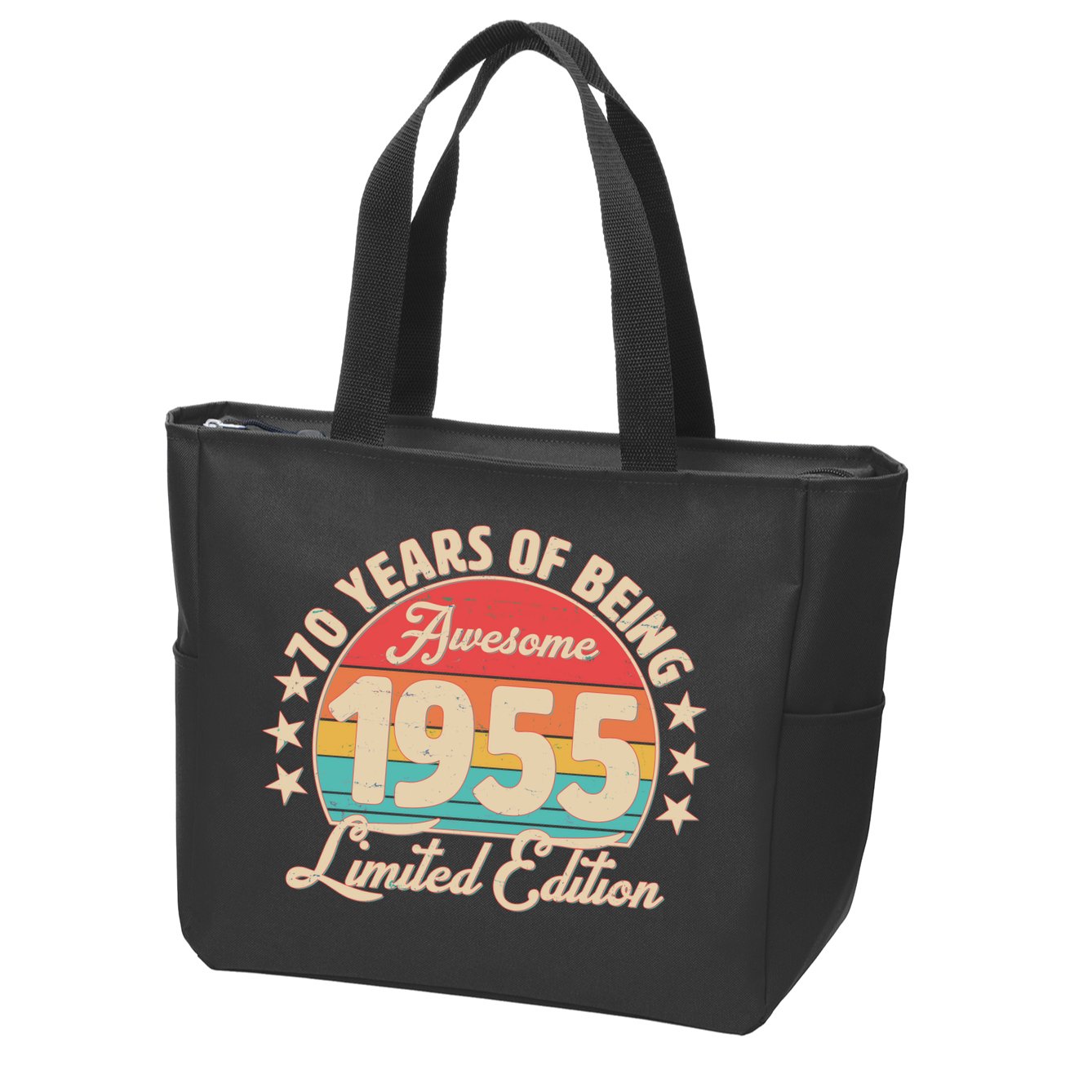 1955 Birthday 70 Years Of Being Awesome Limited Edition Zip Tote Bag