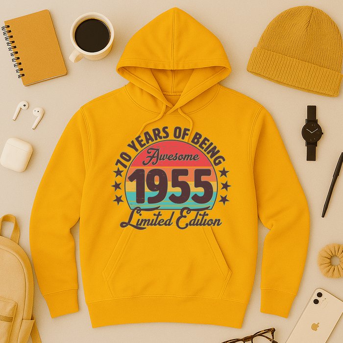 1955 Birthday 70 Years Of Being Awesome Limited Edition Hoodie