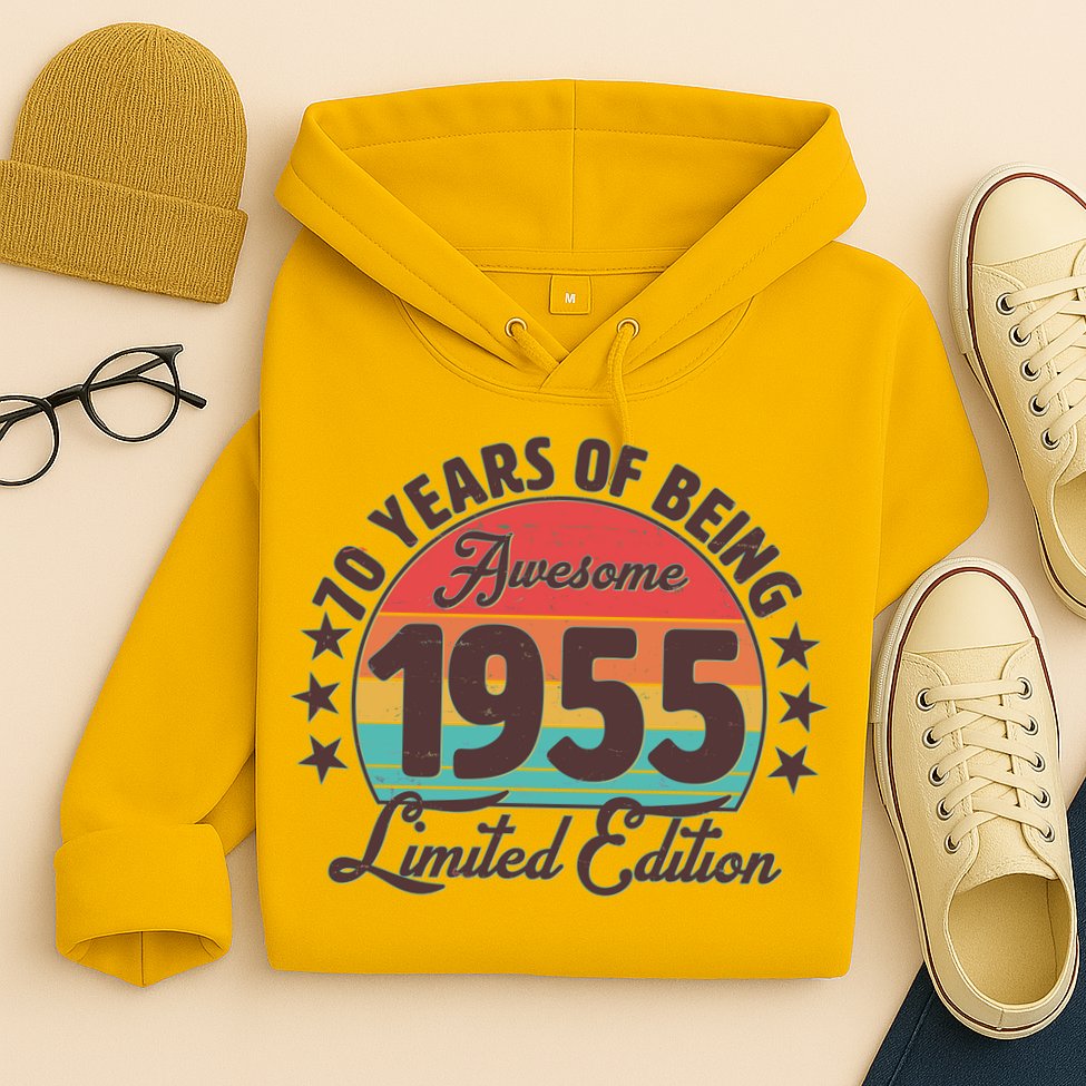 1955 Birthday 70 Years Of Being Awesome Limited Edition Hoodie