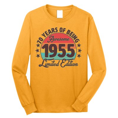 1955 Birthday 70 Years Of Being Awesome Limited Edition Long Sleeve Shirt