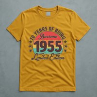1955 Birthday 70 Years Of Being Awesome Limited Edition T-Shirt