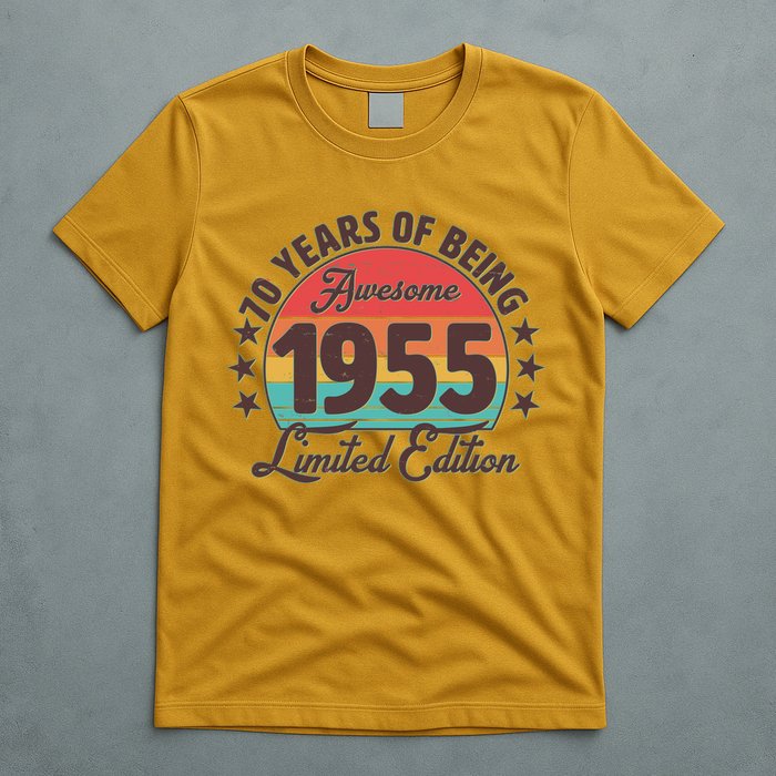 1955 Birthday 70 Years Of Being Awesome Limited Edition T-Shirt