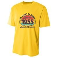1955 Birthday 70 Years Of Being Awesome Limited Edition Youth Performance Sprint T-Shirt