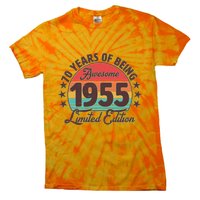 1955 Birthday 70 Years Of Being Awesome Limited Edition Tie-Dye T-Shirt