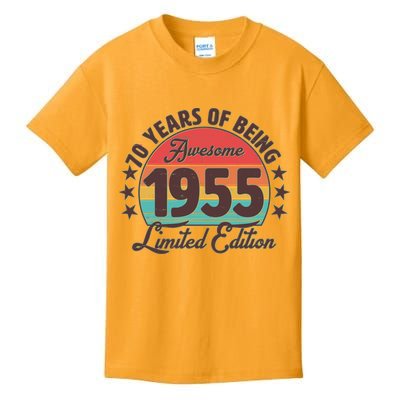 1955 Birthday 70 Years Of Being Awesome Limited Edition Kids T-Shirt