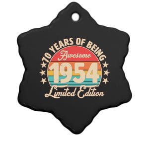 1954 Birthday 70 Years Of Being Awesome Limited Edition Ceramic Star Ornament