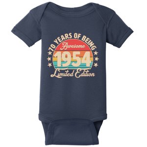 1954 Birthday 70 Years Of Being Awesome Limited Edition Baby Bodysuit