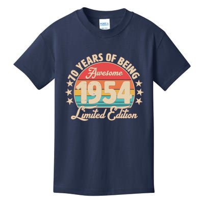 1954 Birthday 70 Years Of Being Awesome Limited Edition Kids T-Shirt