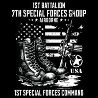 1st Battalion 7th Special Forces Group Airborne Veteran Long Sleeve Shirt