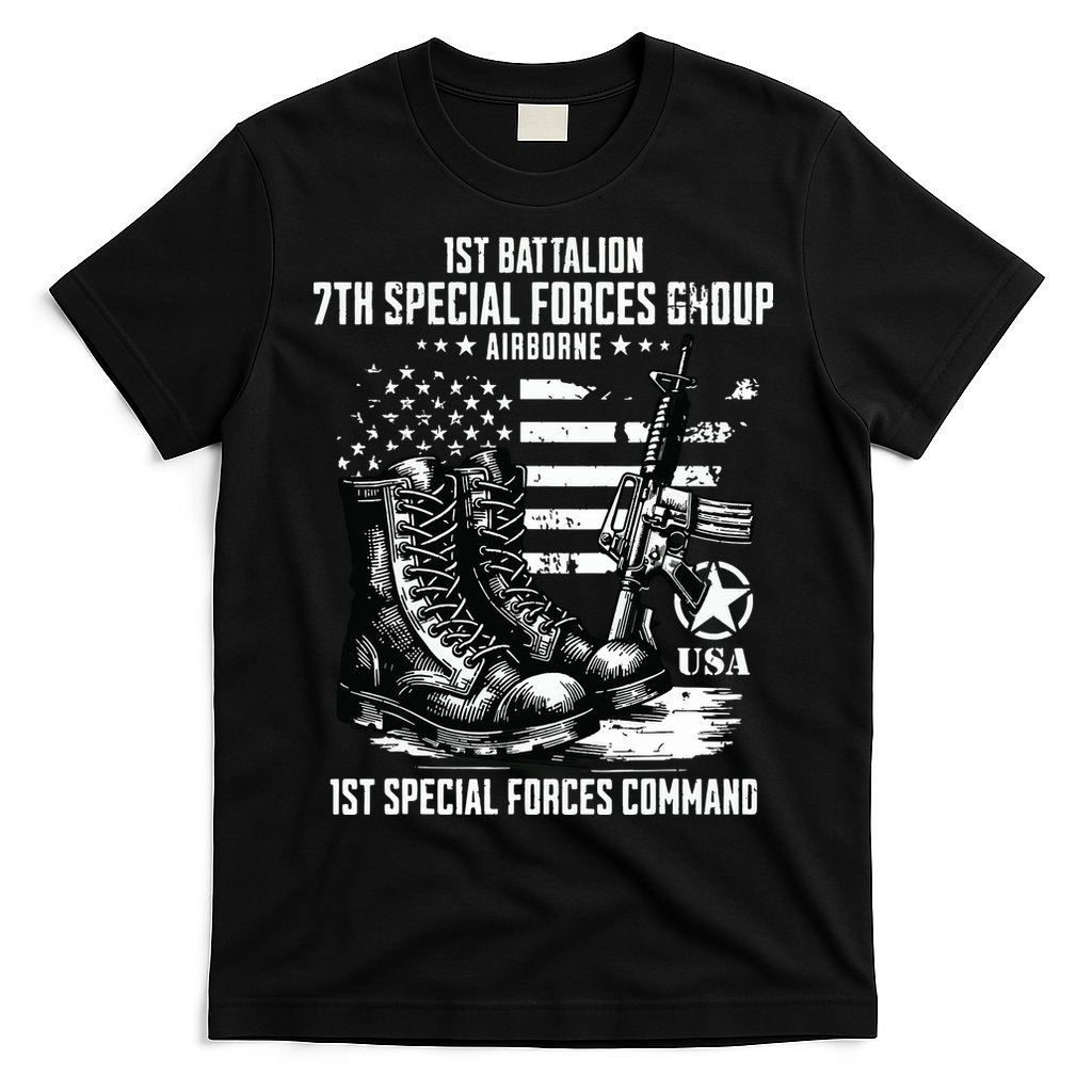 1st Battalion 7th Special Forces Group Airborne Veteran T-Shirt