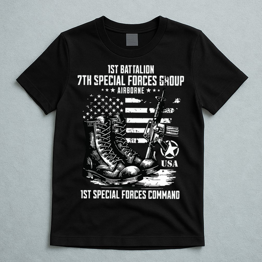 1st Battalion 7th Special Forces Group Airborne Veteran T-Shirt