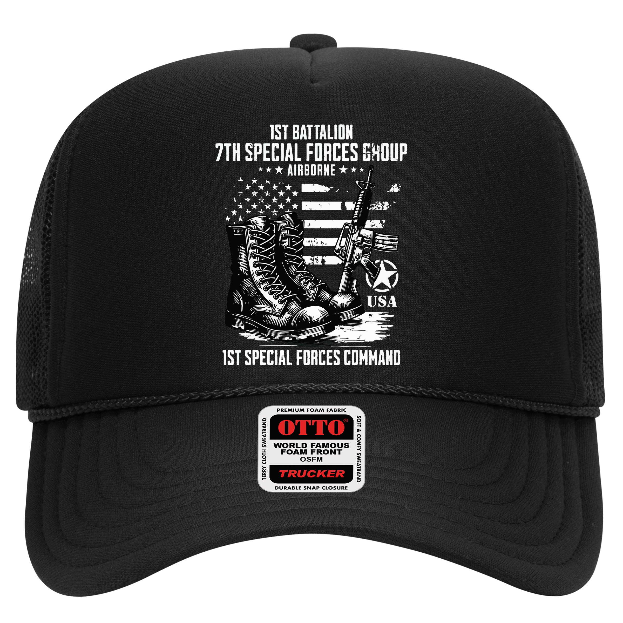 1st Battalion 7th Special Forces Group Airborne Veteran Hat