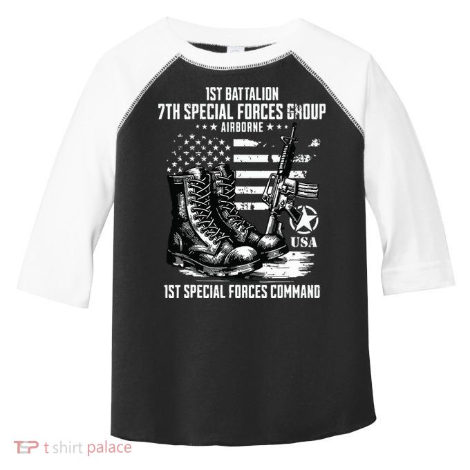 1st Battalion 7th Special Forces Group Airborne Veteran Toddler Fine Jersey T-Shirt