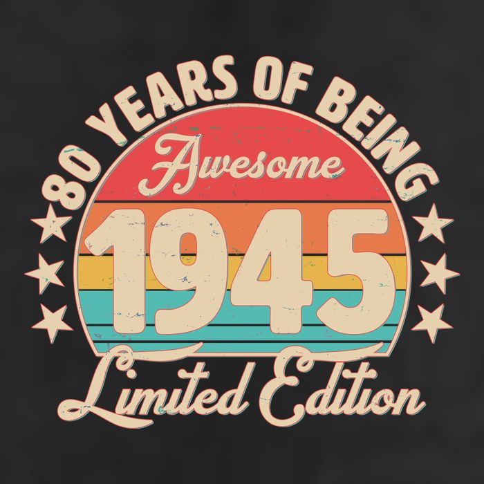1945 Birthday 80 Years Of Being Awesome Limited Edition Adult Drive Performance Visor
