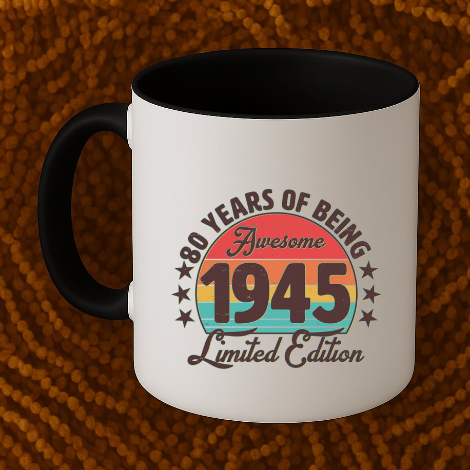 1945 Birthday 80 Years Of Being Awesome Limited Edition Mug