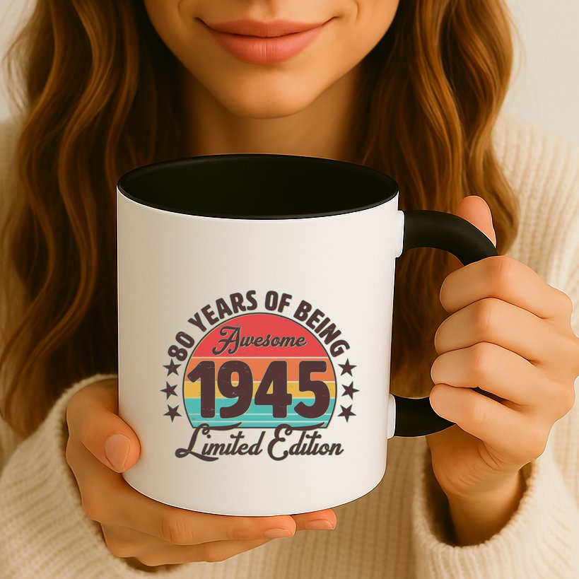 1945 Birthday 80 Years Of Being Awesome Limited Edition Mug