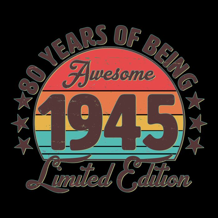 1945 Birthday 80 Years Of Being Awesome Limited Edition Mug